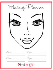 Free makeup planner chart