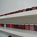 Rows of pigment