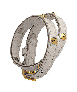 CC Skye White Double Wrap Spike Bracelet 