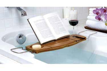 Nice and New: Bamboo Bathtub Caddy