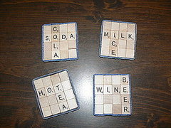 DIY: Scrabble Coasters