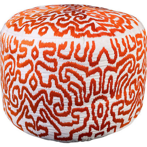 Crave Worthy: Vivre Round Ikat Ottoman