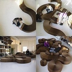 Weird Furniture: Kraft Paper Softseating Weird Furniture: Kraft Paper Softseating