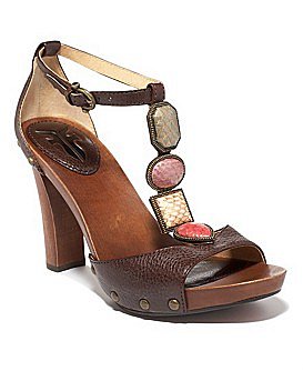 Macy*s - Shoes - Frye "Dolly Jeweled" T-Strap Sandal