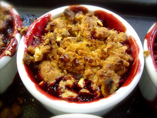 Recipe For a Plum and Pistachio Crumble Recipe For a Plum and Pistachio Crumble
