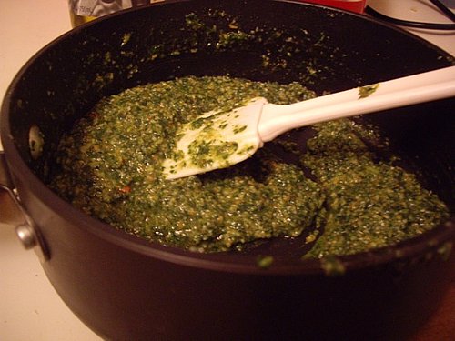 Creamy Pesto Spaghetti with Meatballs Creamy Pesto Spaghetti with Meatballs