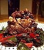 Roasted Stuffed Lamb with Swiss Chard