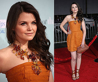 Ginnifer Goodwin Attends He's Just Not That Into You Premiere in Bottega Venetta