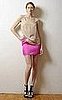 Mixing neon with khakis