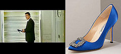 Found! Carrie Bradshaw's Blue Satin Manolo Blahnik Pumps Found! Carrie Bradshaw's Blue Satin Manolo Blahnik Pumps