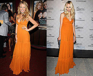 Who Wore It Better? Orange Gucci Resort Maxi Dress 