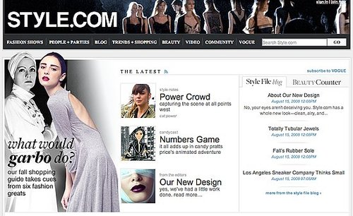 On Our Radar: Style.com Gets a Facelift 
