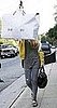 Lindsay Lohan Carrying a Huge Yves Saint Laurent Shopping Bag