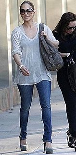 Jennifer Lopez Spotted in Slit Jeans While in LA