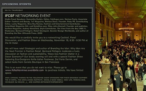 Come see Fab at the IFCSF Networking Event at the W, 11/19