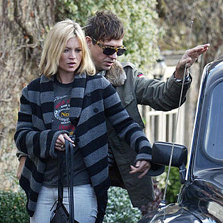 The Look For Less: Kate Moss's Gray and Black Striped Sweater 