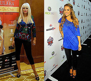 Lauren Conrad and Christina Aguilera Wear Black Leggings