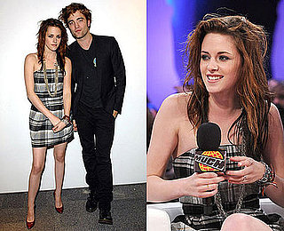 Kristen Stewart Wears a Plaid French Connection Dress Promoting Twilight