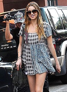Whitney Port Wears a Patchwork Dress