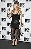 Hilary Duff Wears Sheer Black Dress to TRL Wrap Party