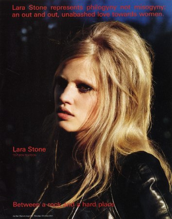 Girls on Film: Lara Stone, i-D, November '08 Girls on Film: Lara Stone, i-D, November '08