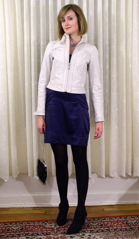 Look of the Day: When Leather Met Satin 