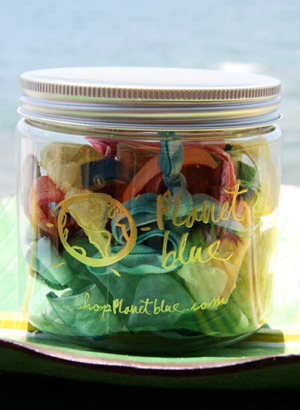 Simply Fab: Planet Blue Tie-Dye Hair Ties 