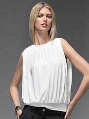 Fab Finger Discount: New York & Co. Grecian Draped Tube Blouse 