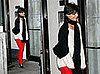Katie Holmes Exits Her NYC Apartment in Red Skinny Jeans