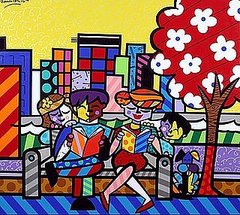 I'm addicted to Romero Britto's art.