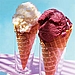 Wild Blueberry and Pineapple-Coconut Gelatos