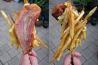 Would You Eat This French Fry-Coated Bacon on a Stick?