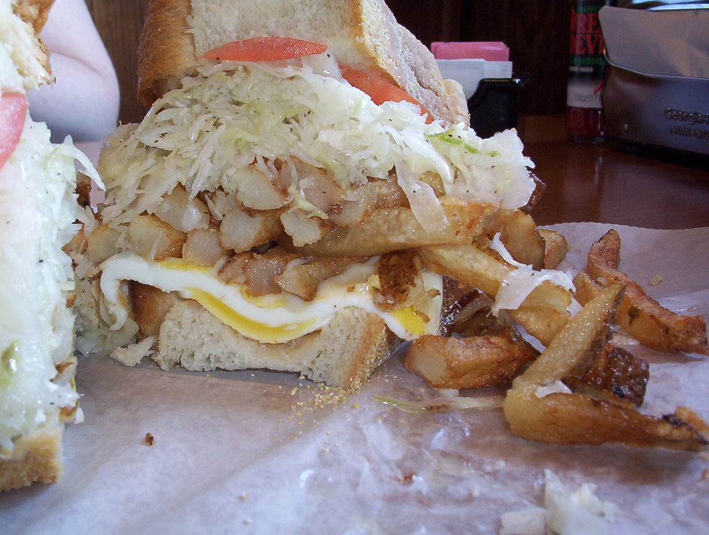 Would You Eat This Fried Egg and Fries Sandwich? Would You Eat This Fried Egg and Fries Sandwich?