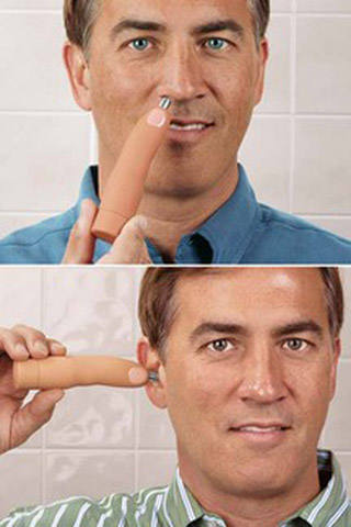 Finger-Shaped Nose and Ear Hair Trimmer Finger-Shaped Nose and Ear Hair Trimmer