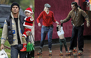 Photos of Gavin Rossdale, Gwen Stefani, and Kingston Rossdale Roller Skating Around Christmas