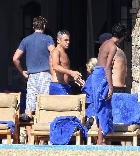 Shirtless Clooney Brings a Happy 09 Shirtless Clooney Brings a Happy 09