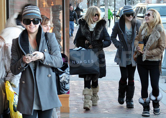 Kate, Goldie and Ryder in Aspen