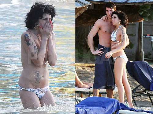 Photos of Amy Winehouse Topless and In Bikinis in St. Lucia