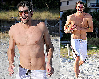 Shirtless Photos of Michael Phelps on the Beach