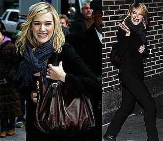 Photos and Video of Kate Winslet on David Letterman's The Late Show