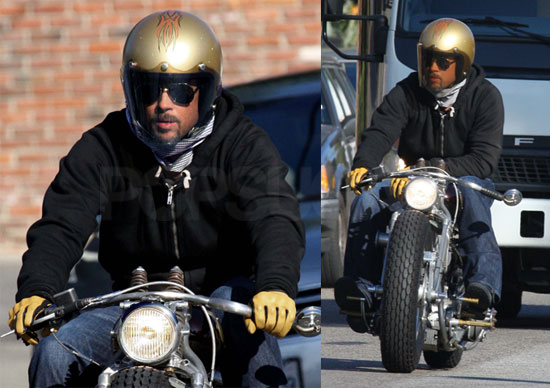 Brad Pitt Goes For a Ride