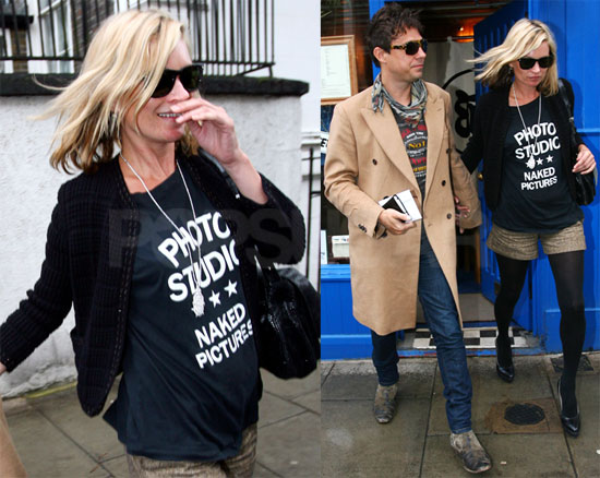 Kate Moss in Black and Tan