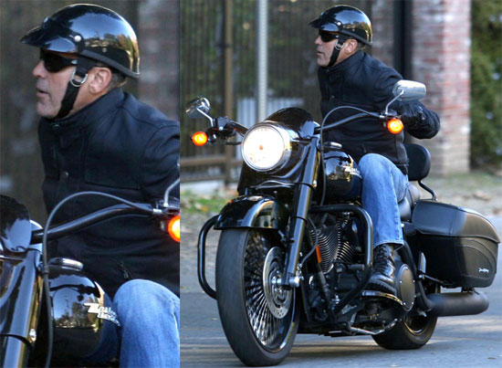 George on His Bike