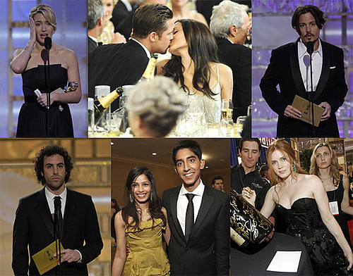 Photos of Kate Winslet, Jennifer Lopez, Angelina Jolie, Brad Pitt, Leonardo DiCaprio, Johnny Depp at Golden Globes