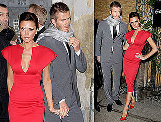 Photos of Victoria Beckham and David Beckham at Fendi Cocktail Party in Milan