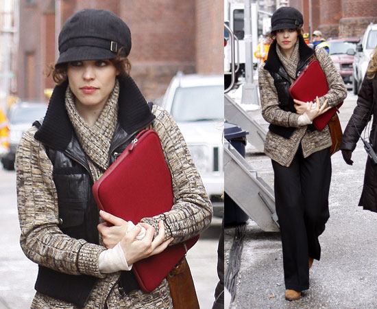 Rachel McAdams Leaving the Set