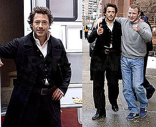 Photos of Robert Downey Jr and Guy Ritchie On the Set of Sherlock Holmes