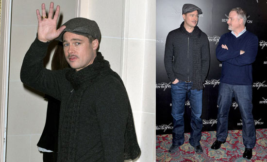 Brad Pitt at Paris Benjamin Button Photo Call