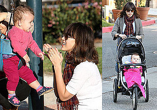 Photos of Jessica Alba Playing in Park with Honor