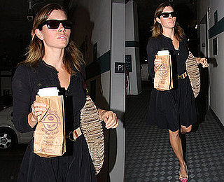 Photos of Jessica Biel in an Office Building in Santa Monica